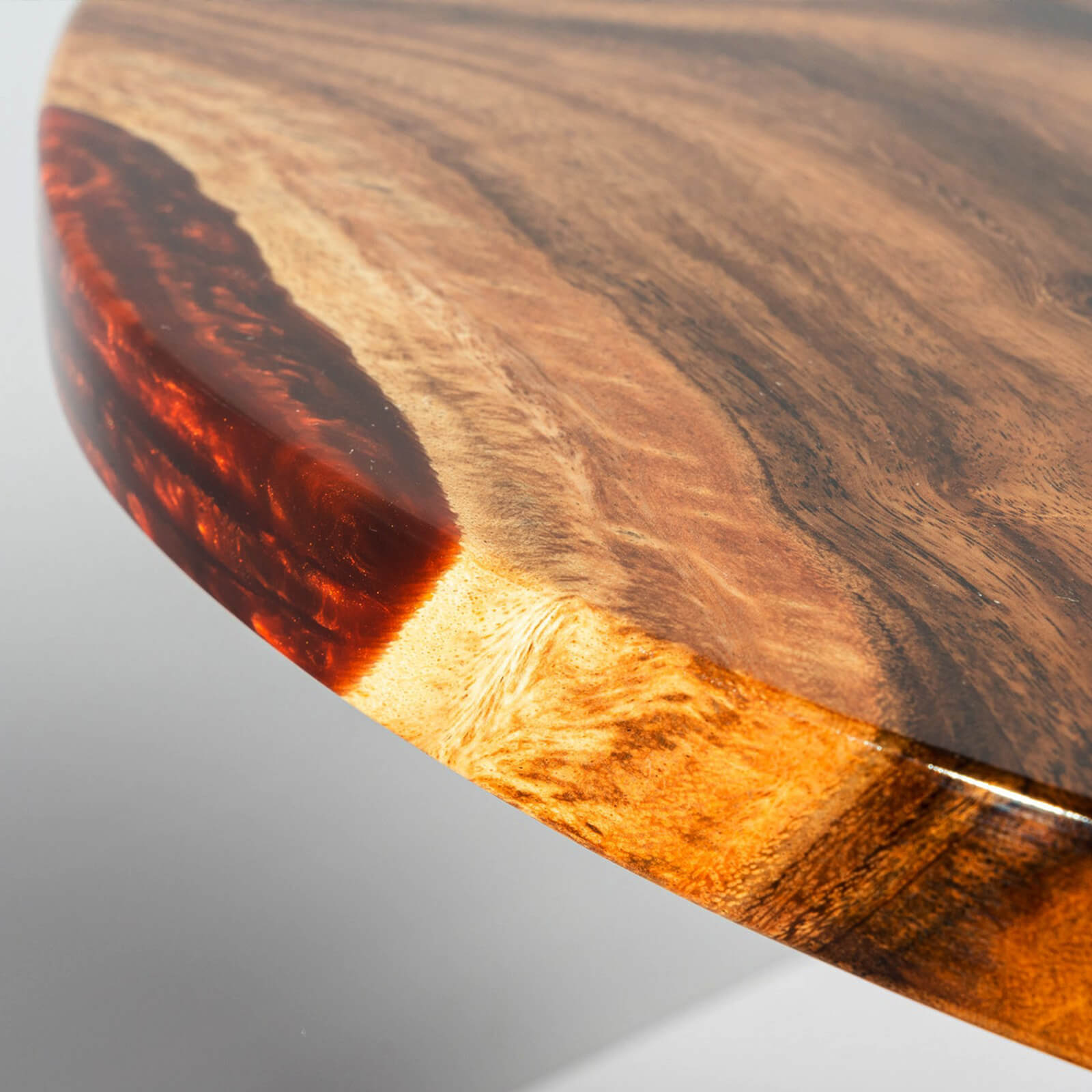 UTT Walnut Red Round Epoxy Table  in Chicago