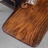 Walnut Rounded Corner Solid Wood Table 