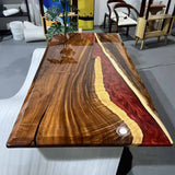 UTT Custom Walnut River Epoxy Table UTT100
