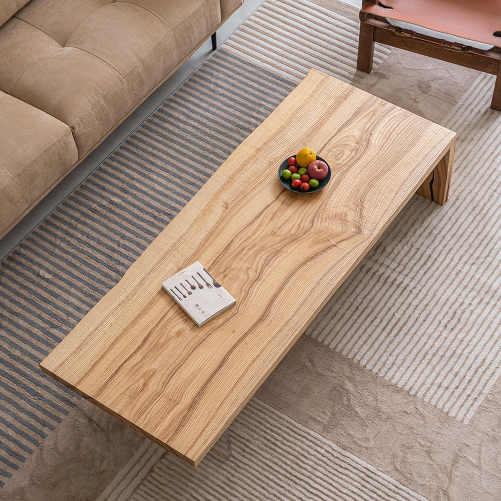 UTT White Ash Wood Corner Solid Wood Table