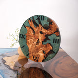 Usatabletops--Walnut-turquoise-Epoxy-Resin-Wall-Clock-2