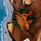 Usatabletops--Walnut-turquoise-Epoxy-Resin-Wall-Clock-5