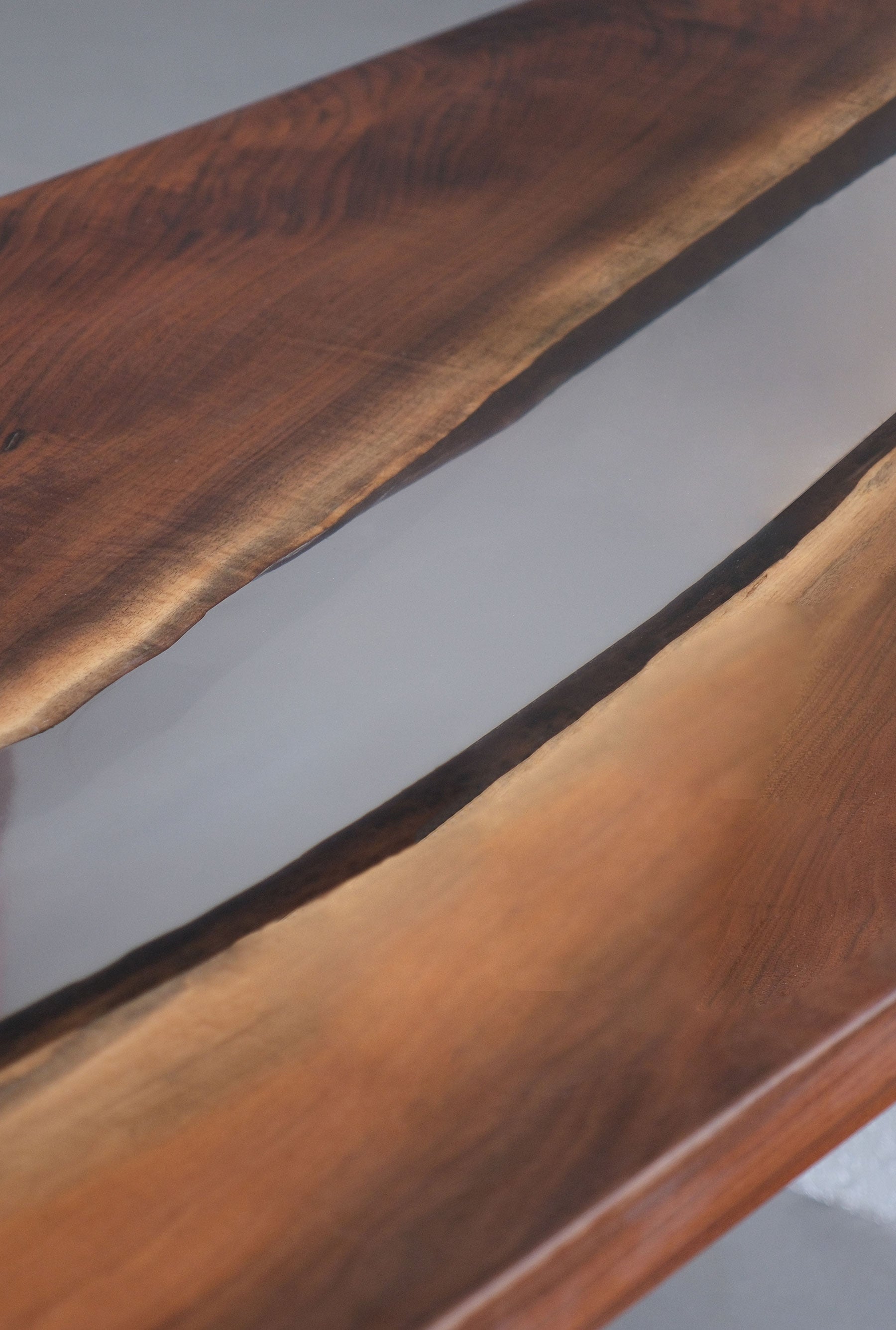 Usatabletops Black Walnut Clear Epoxy Table