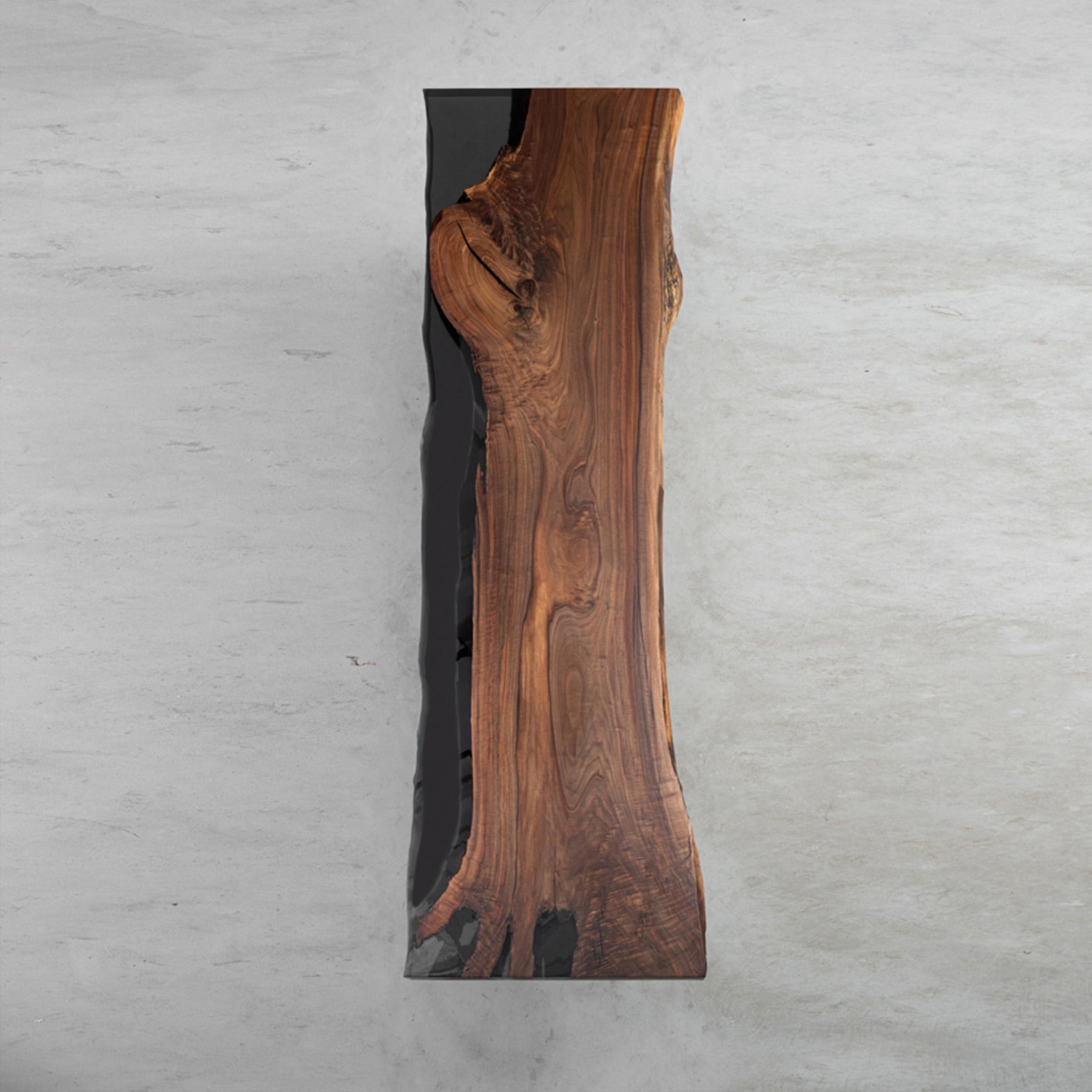 Usatabletops Black Walnut Epoxy Wood Table Live Edge 124.41"L 40.94"W-3