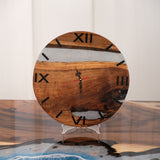 Usatabletops-Black-Walnut-Grey-Epoxy-Resin-Wall-Clock-1