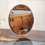 Usatabletops-Black-Walnut-Grey-Epoxy-Resin-Wall-Clock-2