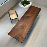 Usatabletops Black Walnut Solid Wood Dinner Table 