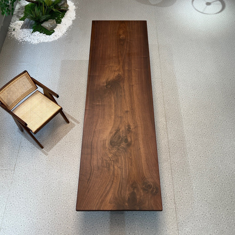 Usatabletops Black Walnut Solid Wood Dinner Table