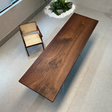 Usatabletops Black Walnut Solid Wood Dinner Table