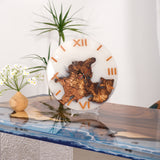 Usatabletops-Black-Walnut-White-Epoxy-Resin-Wall-Clock-1