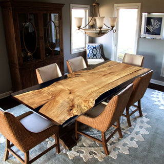 Usatabletops Custom Black Epoxy Conference Table