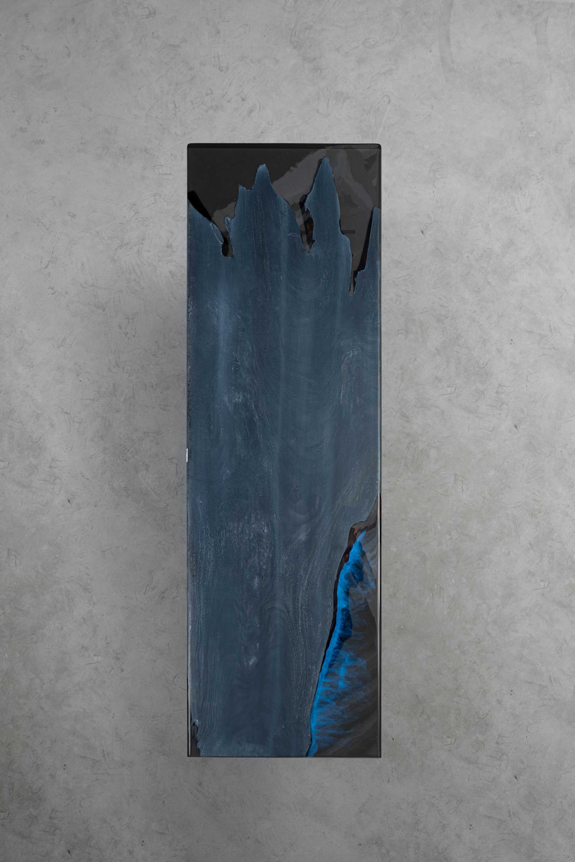Usatabletops Custom Black Epoxy Dining Table UTT39