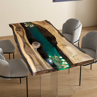 Usatabletops Custom Epoxy Dining Table 