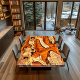 Usatabletops-Custom-OliveEpoxy-SquareDining-Table-Lava-Flame-UTTS3_11