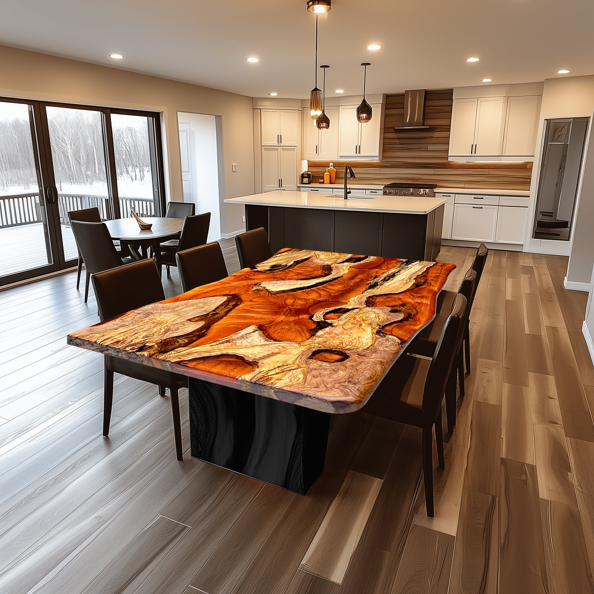 Usatabletops-Custom-OliveEpoxy-SquareDining-Table-Lava-Flame-UTTS3_15