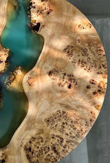 Usatabletops Custom Round Epoxy Coffee Table