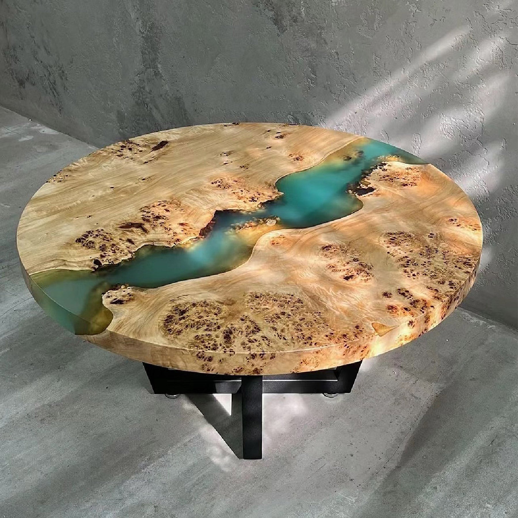 Usatabletops Custom Round Epoxy Coffee table