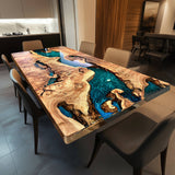 Usatabletops-Custom-Walnut-Gradient-Color-River-Epoxy-Table-UTT55-2