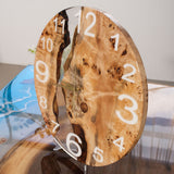 Usatabletops-Poplar-Clear-Transparent-Epoxy-Resin-Wall-Clock-2