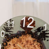 Usatabletops-Poplar-Natural-Style-Light-Green-Epoxy-Resin-Wall-Clock-5
