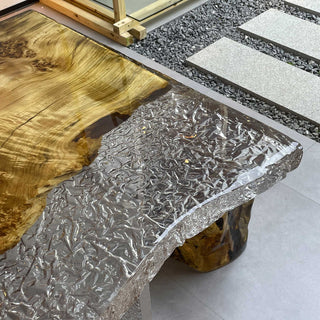 Wood dining table epoxy resin - Usatabletops
