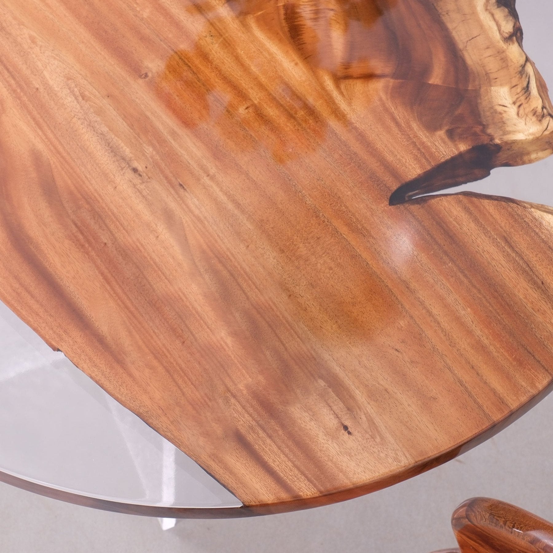 Usatabletops Round Walnut Epoxy Coffee Table 47''Lx47''W