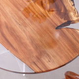 Usatabletops Round Walnut Epoxy Coffee Table 47''Lx47''W