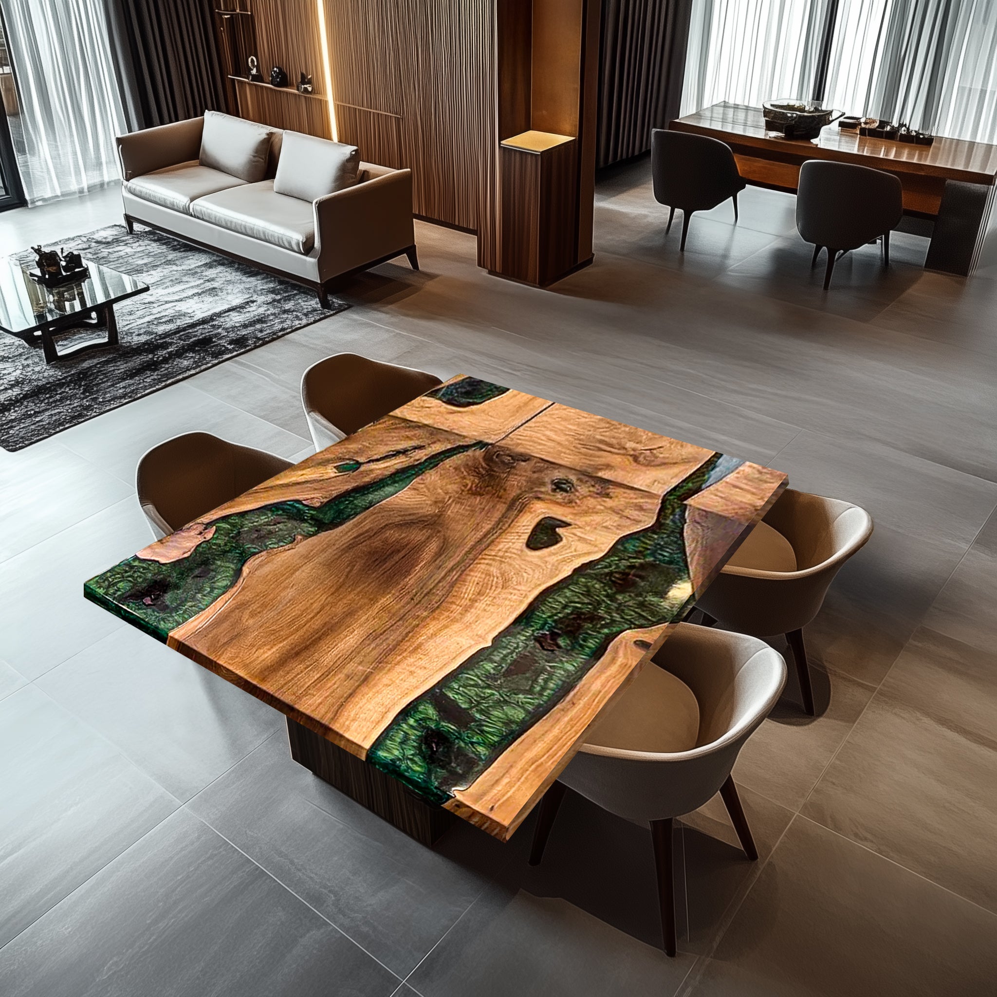 Usatabletops-Walnut-Custom-Epoxy-Square-Dining-Table-Green-UTTS5_6