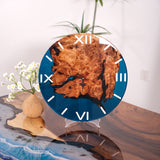 Usatabletops-Walnut-Dark-Blue-Clear-Transparent-Epoxy-Resin-Wall-Clock-2