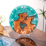 Usatabletops-Walnut-Green-Epoxy-Resin-Wall-Clock-1