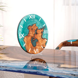 Usatabletops-Walnut-Green-Epoxy-Resin-Wall-Clock-3