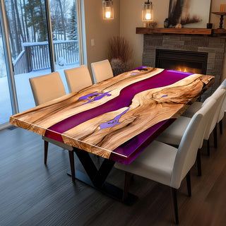 Usatabletops-Walnut-Wood-Purple-Epoxy-River-Table2