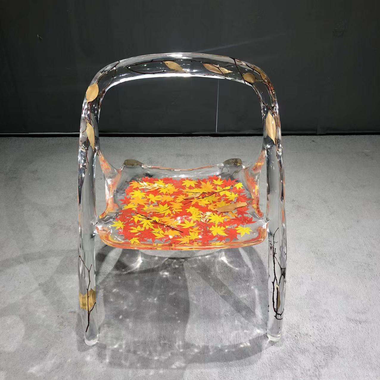 Usatabletops-epoxy-resin-Maple-leaf-chair-1