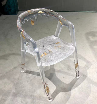 Usatabletops-epoxy-resin-dripping-ice-leaves-chair-3