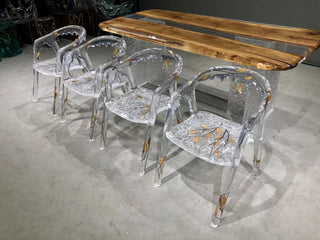 Usatabletops-epoxy-resin-dripping-ice-leaves-chair-7