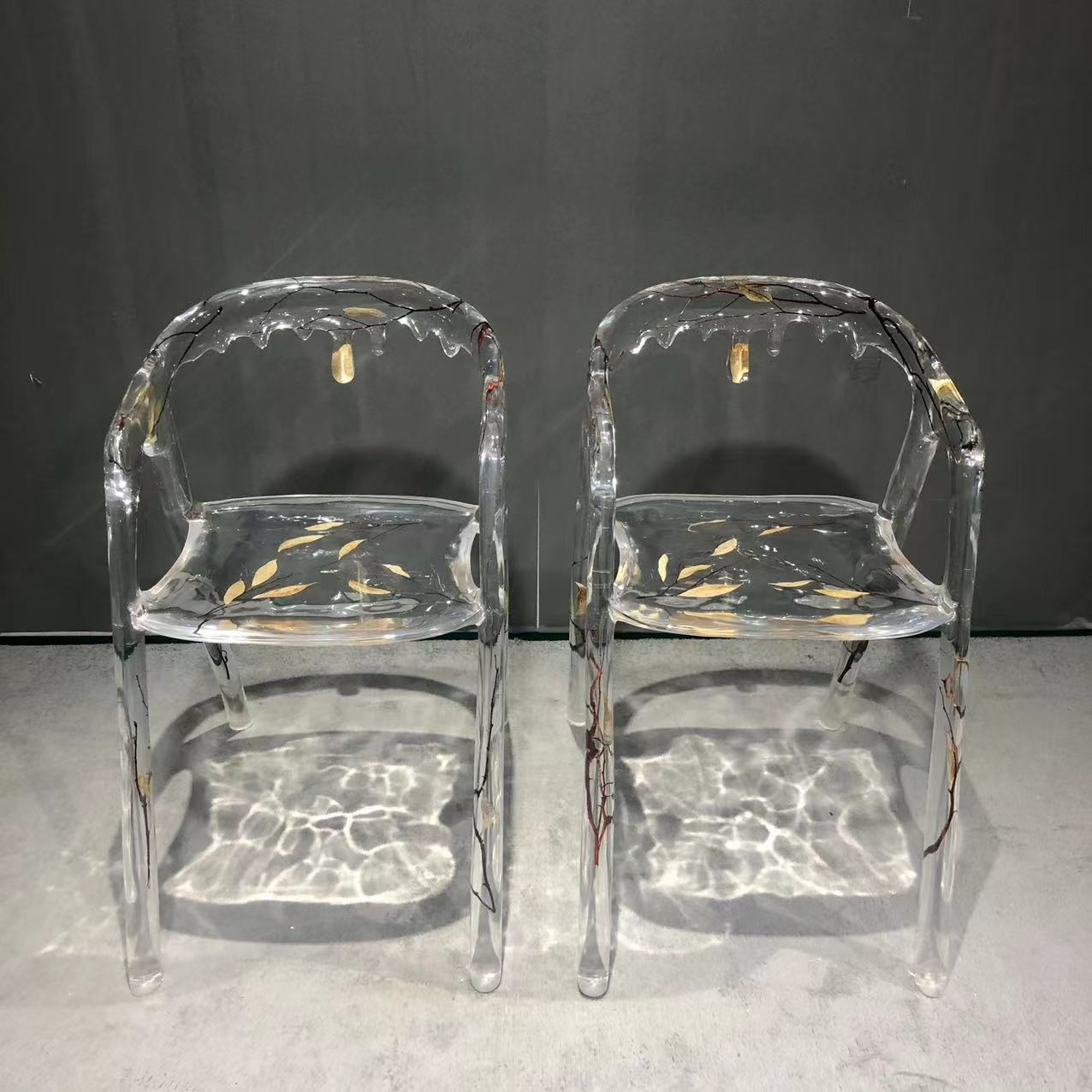 Usatabletops-epoxy-resin-dripping-leaf-chair-1