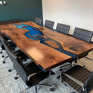 Usatabletops Custom Epoxy Conference Table Junction Box CCT01