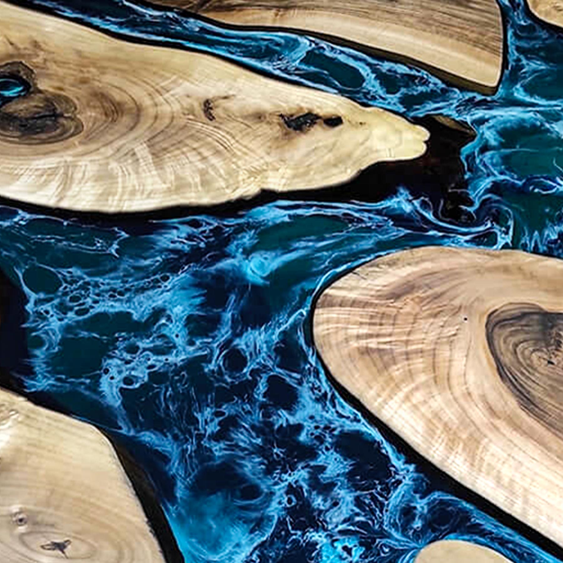 Usatabletops Epoxy Resin Round Dining Table