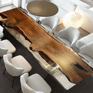 Usatabletops Ebony Epoxy Table 31.49''W 114.17''L 2.16''D-1