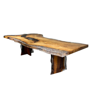 Usatabletops Gold Camphor Epoxy Table 53.14''W 131.88''L 2.75''D-4