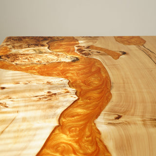 Custom Poplar Epoxy Table Dining Table