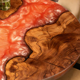 UTT Walnut Round Epoxy Table in San Francisco