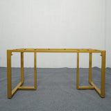 Usatabletops Custom Rectangular Series with Top-Frame Metal Table Base UTL-29