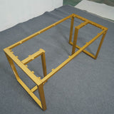 Usatabletops Custom Rectangular Series with Top-Frame Metal Table Base UTL-29