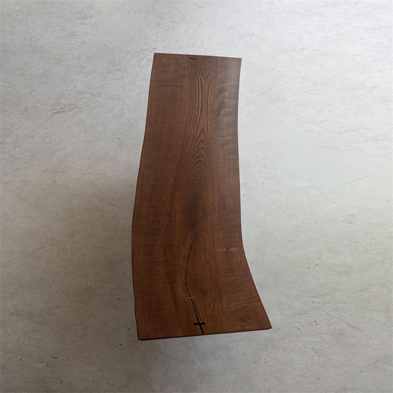 Usatabletops Ash live Edge Wood Tables Brown Dining Slab 39.25" WX 100.4"L