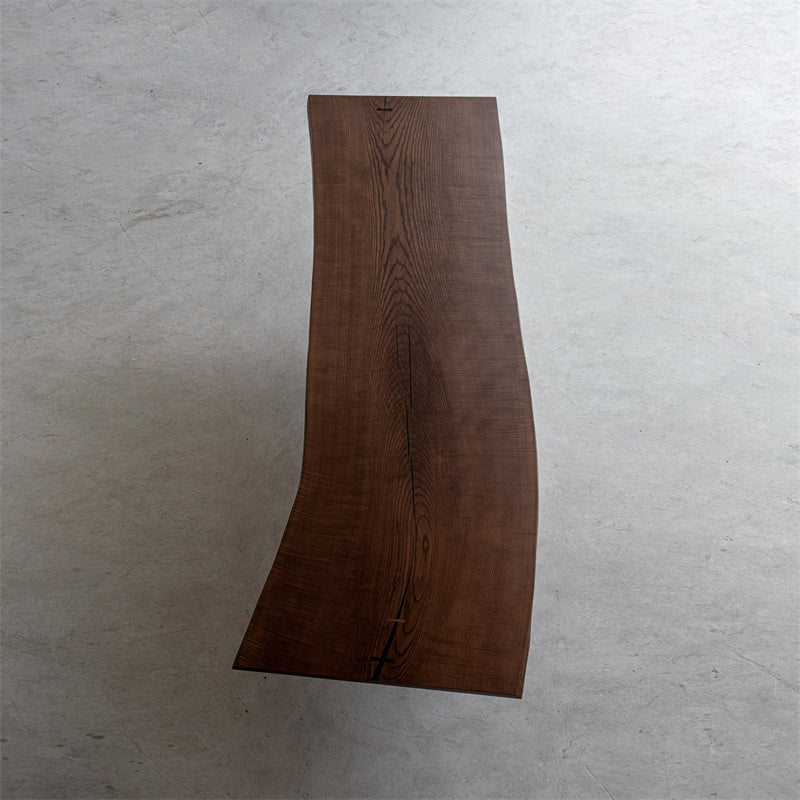 Usatabletops Ash live Edge Wood Tables Brown Dining Slab 39.25" WX 100.4"L