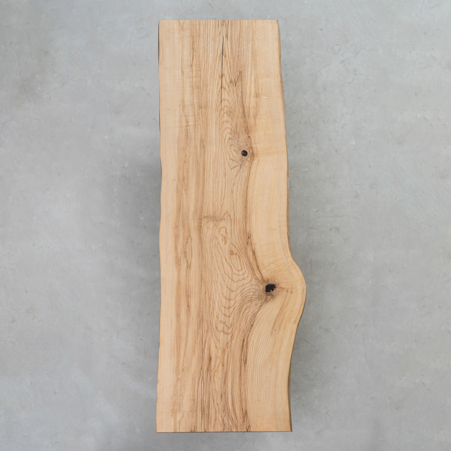 Usatabletops Ash Wood Slab live Edge Dining Table 32.6" WX 103.5"L