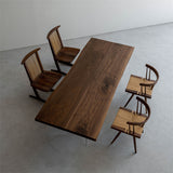 Usatabletops Black Walnut Dining Table Solid Wood 91.26"L x 36.69"W
