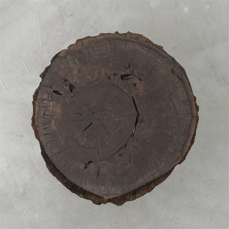 Usatabletops Black Walnut Irregular Round Coffee Table 27.56" Diameter
