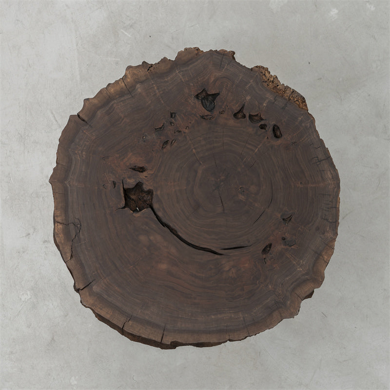 Usatabletops Black Walnut Irregular Round Coffee Table 27.56" Diameter